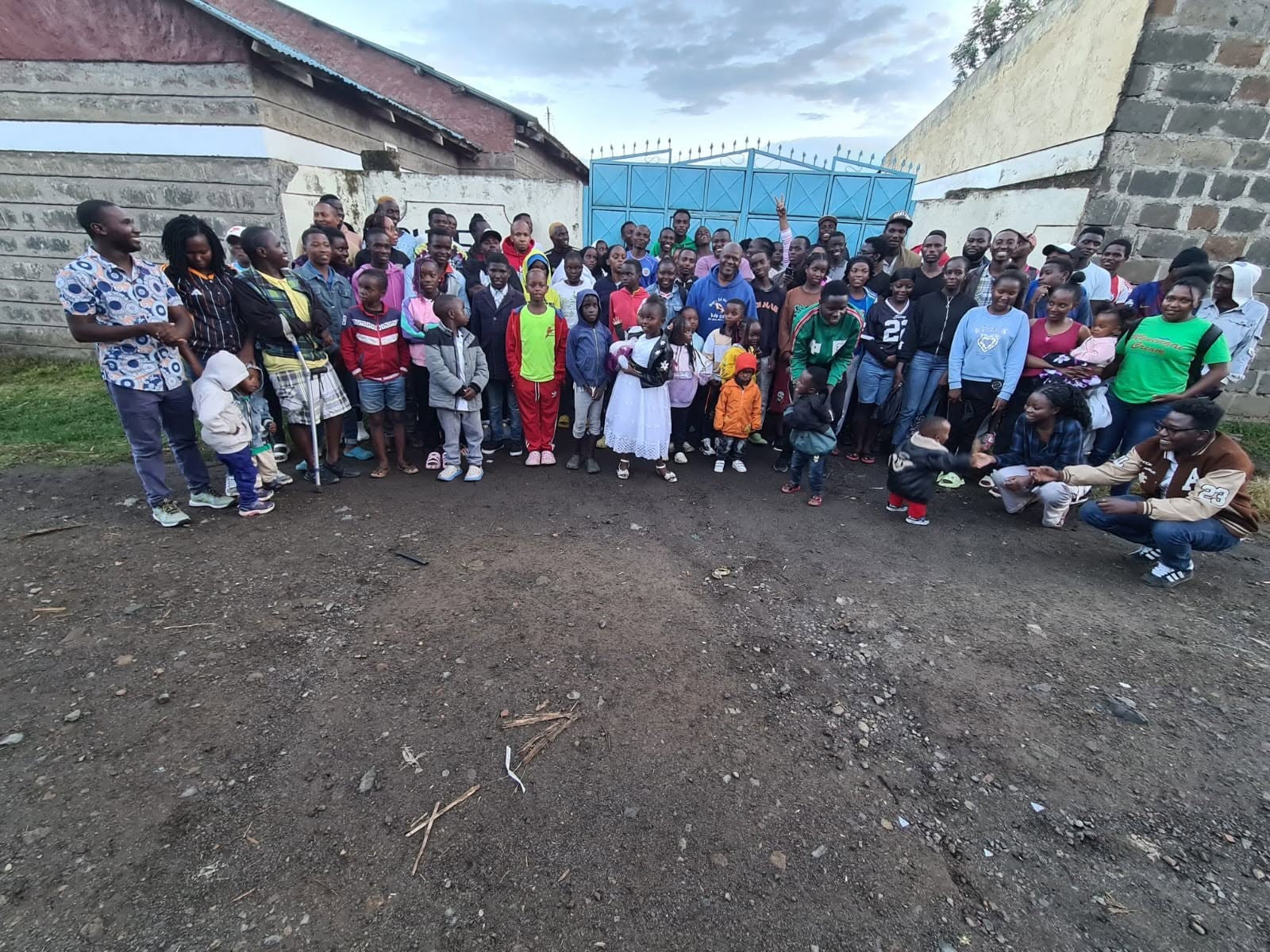 Children learning in the Rain Edge school
